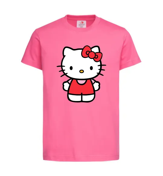 Дитяча футболка Hello kitty в повний зріст Яскраво-рожевий фото