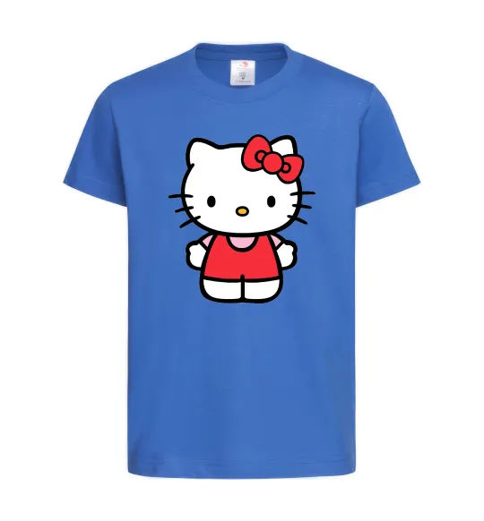 Дитяча футболка Hello kitty в повний зріст Яскраво-синій фото