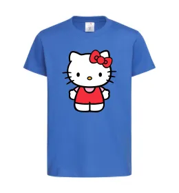 Дитяча футболка Hello kitty в повний зріст Яскраво-синій фото