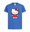 Дитяча футболка Hello kitty в повний зріст Яскраво-синій фото
