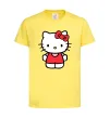 Дитяча футболка Hello kitty в повний зріст Лимонний фото