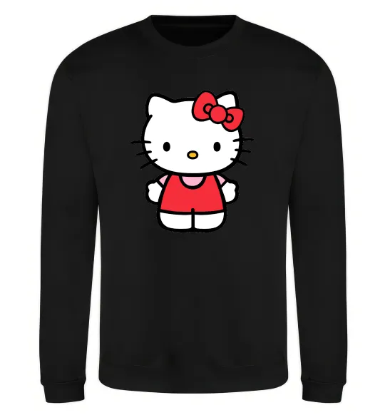 Світшот Hello kitty в повний зріст Чорний фото