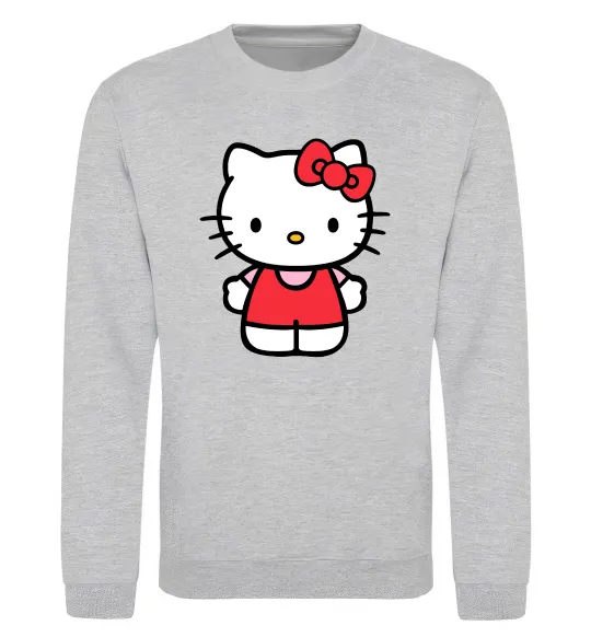Світшот Hello kitty в повний зріст Сірий меланж фото