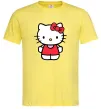 Чоловіча футболка Hello kitty в повний зріст Лимонний фото