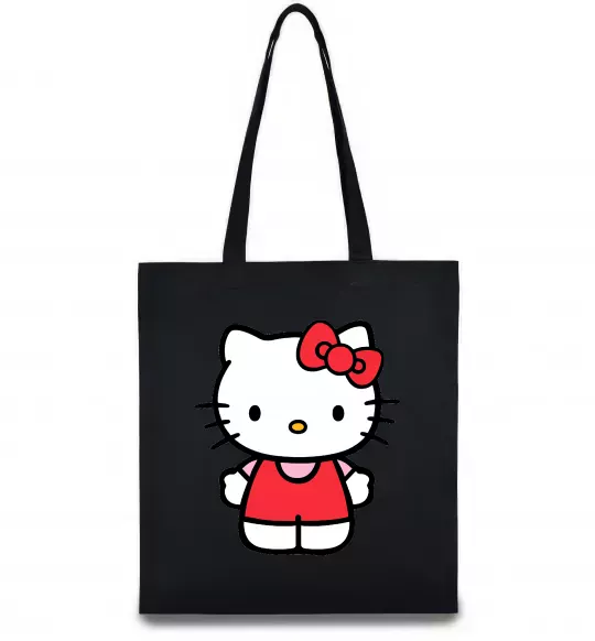 Эко-сумка Hello kitty в повний зріст Черный фото