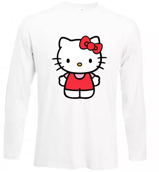Лонгслів Hello kitty в повний зріст Білий фото