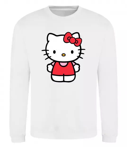 Свитшот Hello kitty в повний зріст Белый фото