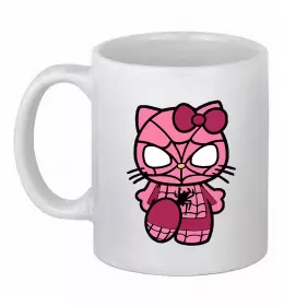 Чашка керамічна Hello kitty spider Білий фото