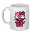Чашка керамическая Hello kitty spider Белый фото