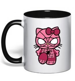 Чашка з кольоровою ручкою Hello kitty spider