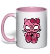 Чашка с цветной ручкой Hello kitty spider Нежно розовый фото
