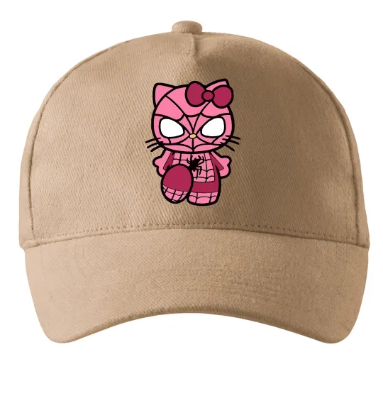 Кепка Hello kitty spider Песочный фото