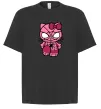 Футболка Оверсайз Hello kitty spider Черный фото