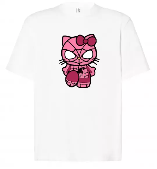 Футболка Оверсайз Hello kitty spider Белый фото