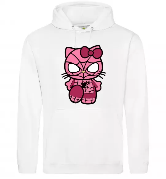 Чоловіча толстовка (худі) Hello kitty spider Білий фото