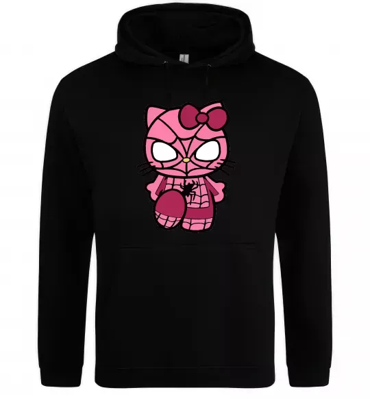 Жіноча толстовка (худі) Hello kitty spider Чорний фото