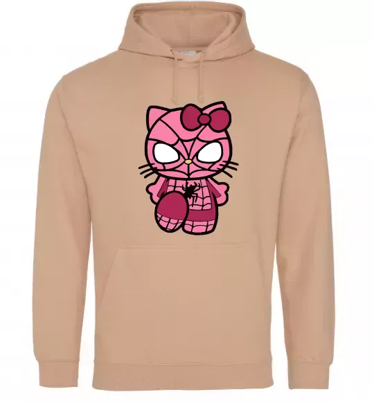Жіноча толстовка (худі) Hello kitty spider Пісочний фото