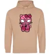 Жіноча толстовка (худі) Hello kitty spider Пісочний фото