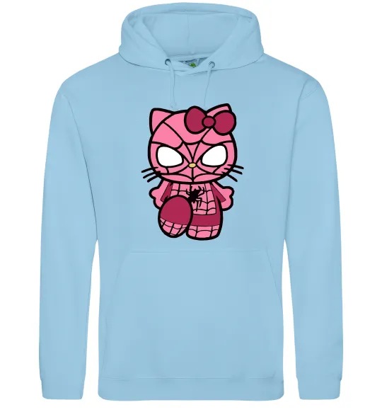 Жіноча толстовка (худі) Hello kitty spider Блакитний фото
