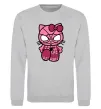 Свитшот Hello kitty spider Серый меланж фото
