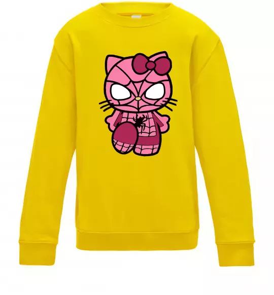 Детский Свитшот Hello kitty spider Солнечно желтый фото
