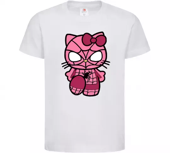 Детская футболка Hello kitty spider Белый фото