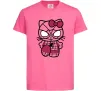 Детская футболка Hello kitty spider Ярко-розовый фото