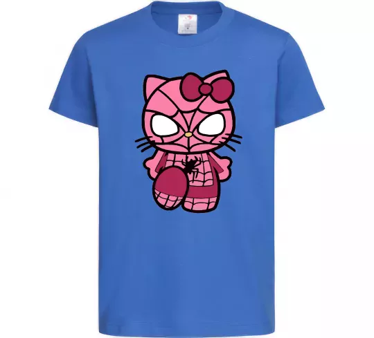Детская футболка Hello kitty spider Ярко-синий фото