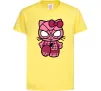 Детская футболка Hello kitty spider Лимонный фото
