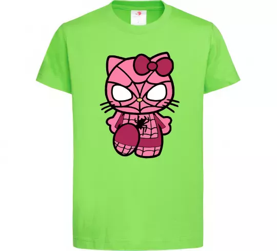 Детская футболка Hello kitty spider Лаймовый фото