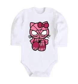Детский боди Hello kitty spider Белый фото