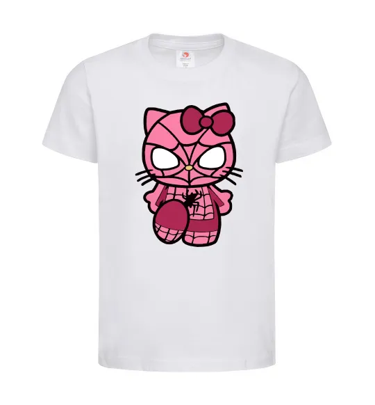 Детская футболка Hello kitty spider Белый фото