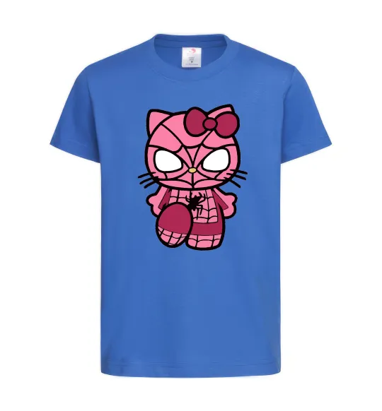 Детская футболка Hello kitty spider Ярко-синий фото