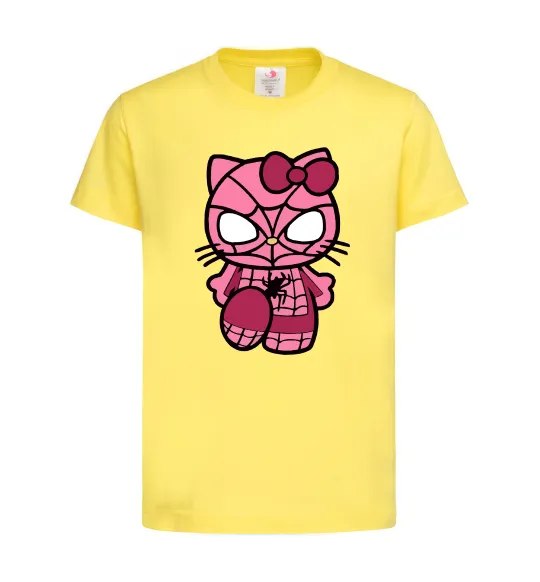 Детская футболка Hello kitty spider Лимонный фото