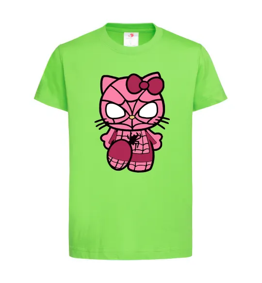 Детская футболка Hello kitty spider Лаймовый фото