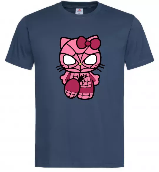 Чоловіча футболка Hello kitty spider Темно-синій фото