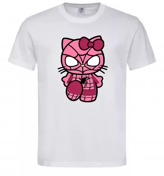 Чоловіча футболка Hello kitty spider Білий фото