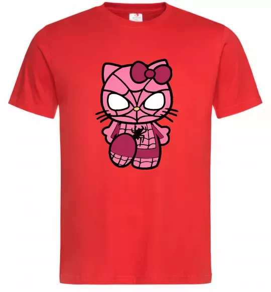 Чоловіча футболка Hello kitty spider Червоний фото