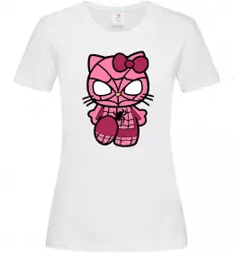 Жіноча футболка Hello kitty spider Білий фото