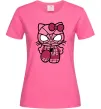 Женская футболка Hello kitty spider Ярко-розовый фото