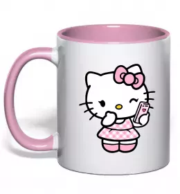 Чашка с цветной ручкой