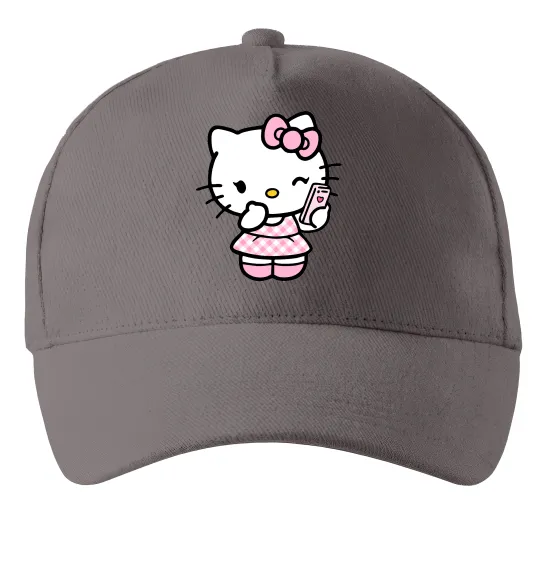 Кепка Hello kitty phone Серый фото