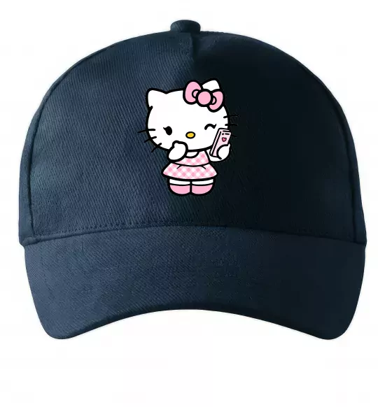 Кепка Hello kitty phone Темно-синий фото