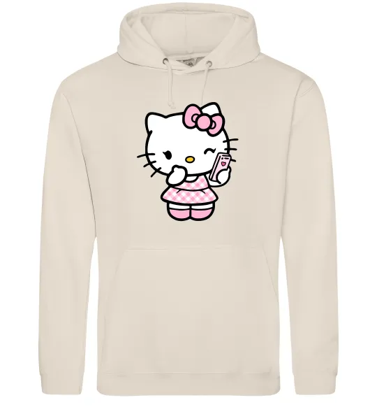 Мужская толстовка (худи) Hello kitty phone Таш фото