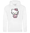 Женская толстовка (худи) Hello kitty phone Белый фото
