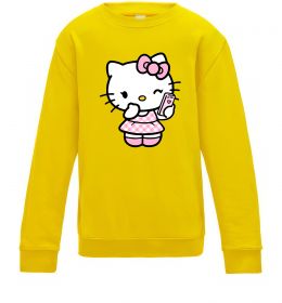 Детский Свитшот Hello kitty phone