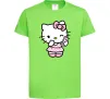 Дитяча футболка Hello kitty phone Лаймовий фото