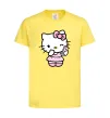 Дитяча футболка Hello kitty phone Лимонний фото