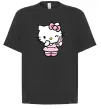 Футболка Оверсайз Hello kitty phone Чорний фото