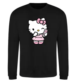 Свитшот Hello kitty phone Черный фото